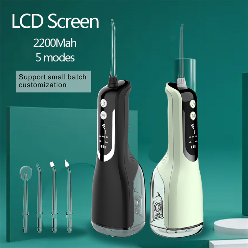 LCD 320ML Water Tank Waterproof Dental Cleaner Water Flosser Portable Oral Irrigator Bucal Teeth Line Whitening