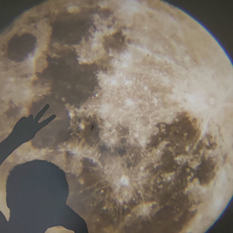 Lampe de Projection de lune réaliste Ins, veilleuse de Style coréen, projecteur créatif d'arrière-plan Photo