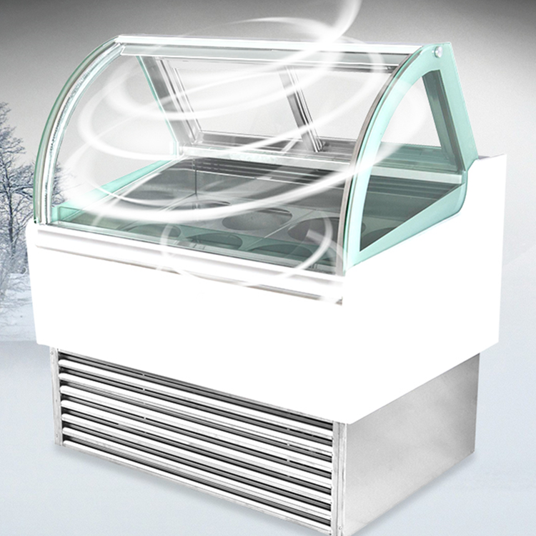 Gelato kühlschrank elektrische lebensmittel kuchen eis display gefrierschrank