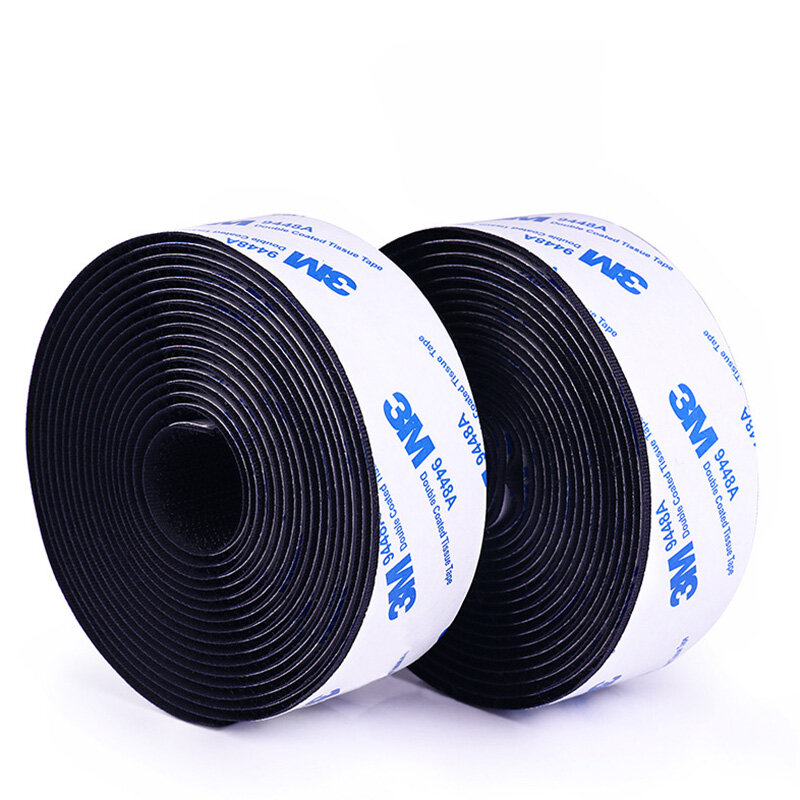 1Meter/Pairs Strong Self adhesive Hook and Loop Fastener Tape nylon sticker adhesive with Glue for DIY 20/25/30/38/50mm