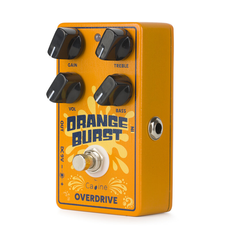 2022 nowy Caline CP-18 pomarańczowy Burst przester do gitary True Bypass Design części do gitary elektrycznej i akcesoria