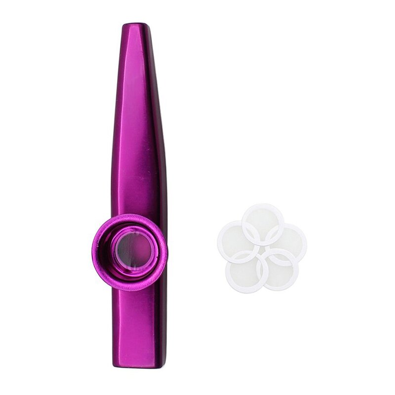 New Kazoo Aluminum alloy Metal with 5 pcs Gifts Flute Diaphragm for Children Music-lovers