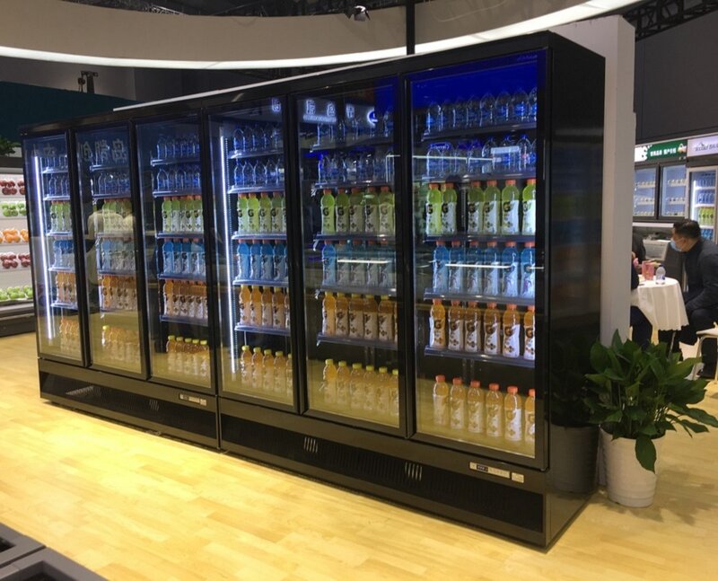 Multideck Open Display Chiller Beverage Fridge Display Vegetable Cooler Commercial Refrigerator Showcase