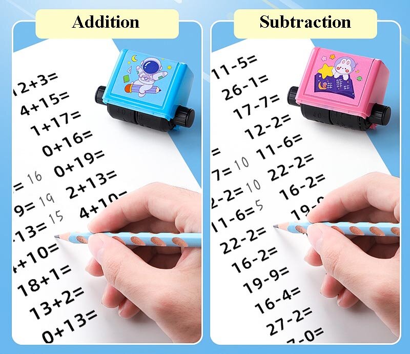 Addition and Subtraction Stamp Teaching Within 100 Students Digital Teaching on Wheels Practice Stamp Learn Math