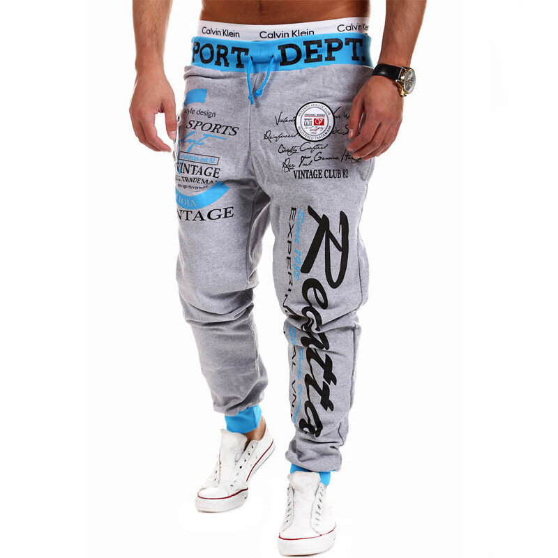 Pantalones Informales con cordón para Hombre, ropa deportiva holgada con cintura elástica, estilo Hip Hop