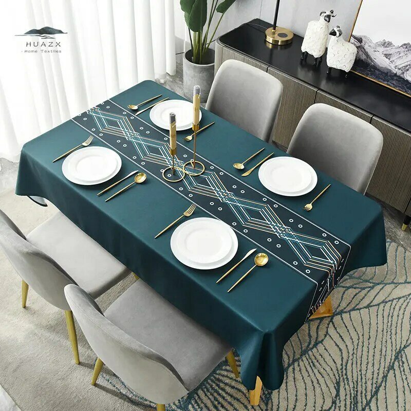 Toalha de mesa minimalista nórdico cozinha decoração do casamento mesa de café à prova de óleo mesa de mesa tapete capa de mesa moderna decoração de casa