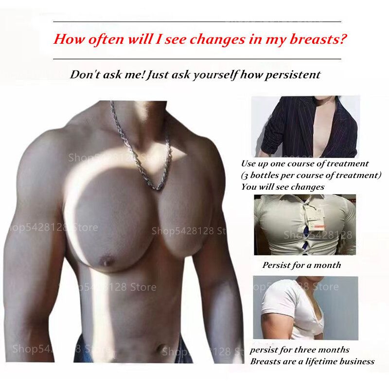 Men 'S Breast Enhancement Essential น้ำมันป้องกันเต้านมหย่อนคล้อยนวดยกกระชับ Essence Breast Care ขนาดใหญ่หน้าอก10Ml