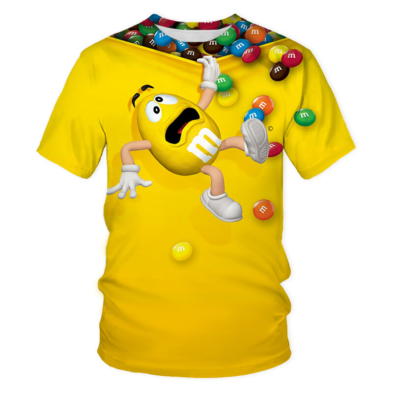 귀여운 MMAE 티셔츠 3D 프린트 티셔츠, 여름 남성 여성 하라주쿠 스트리트웨어 힙합 쿨 탑