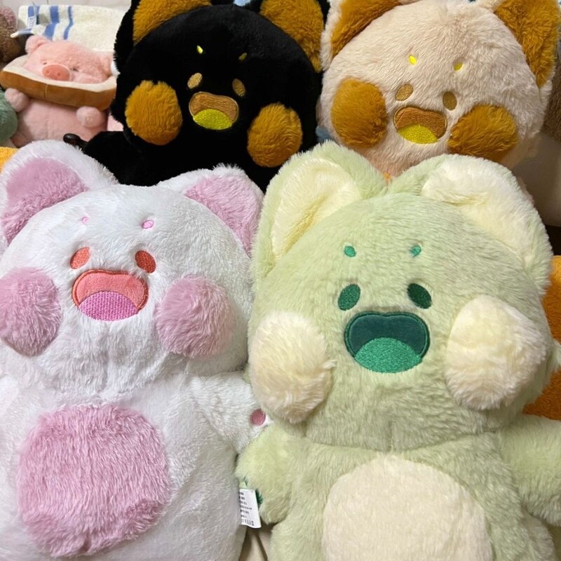 Dudu-muñeco de peluche de 40cm para niños y niñas, peluche de zorro Kawaii, alas de gatito suaves, cojín de sofá de algodón, almohada, regalo encantador