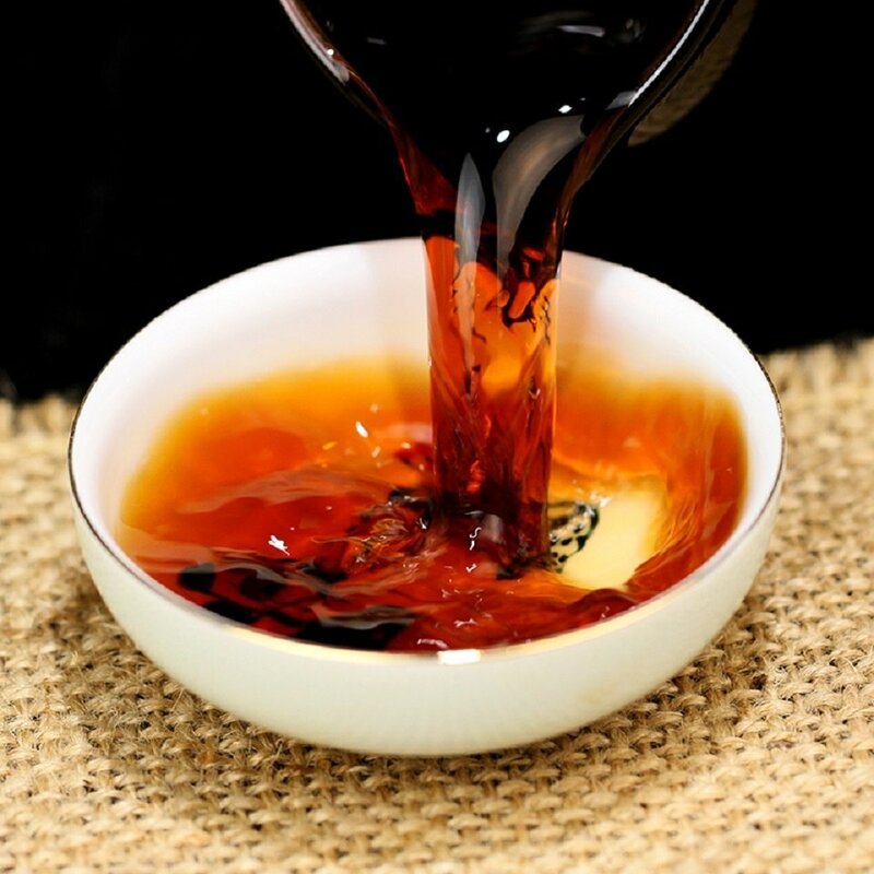 Pierre chinoise véritable Shu puer (Cha Hua Shi) 200g... Thé noir au goût Bazar Gurman, arôme floral tasse produits de cuisine bouilloire théière feuille de thé boisson chaude sucre de table lait Oolong