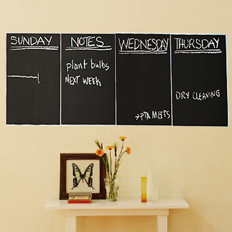 4 pçs blackboard decalque portátil leve simples blackboard adesivo para sala de aula em casa