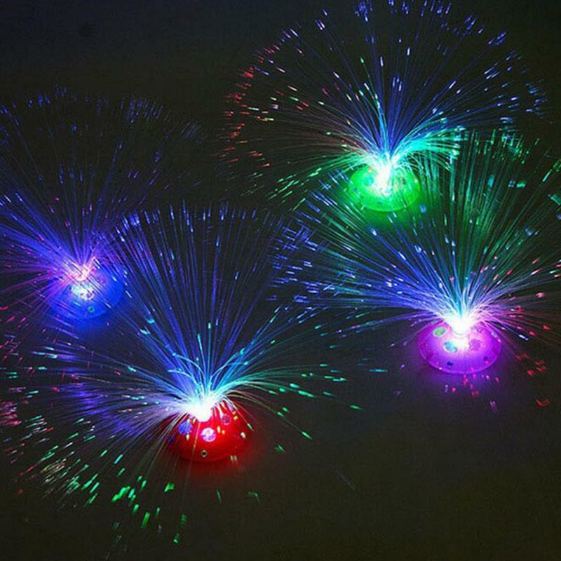 Colorful LED Optic Fiber Light Festival Party Decor Atmosphere Night Lamp Birthday Gifts Kids Children Christmas Gifts Decor