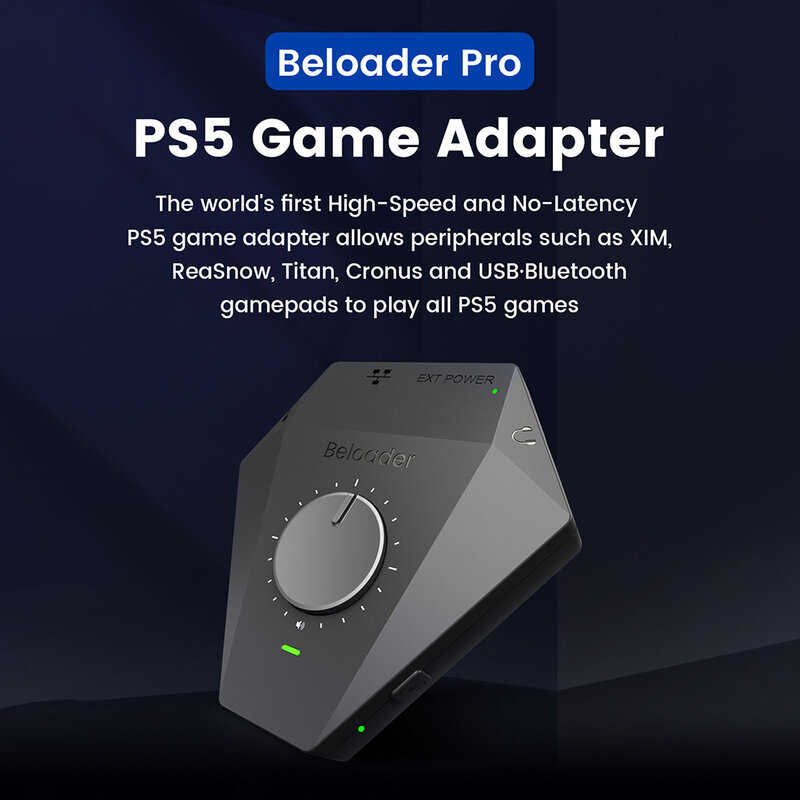 Beloader 프로 게임 컨트롤러 키보드 마우스 컨버터, PS5 블루투스 어댑터 플레이 스테이션 4/스위치/Xbox 게임 패드 커넥터