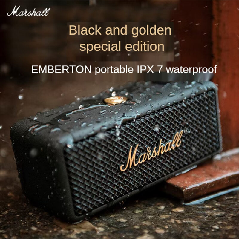 Marshall Emberton przenośny Mini bezprzewodowy głośnik Bluetooth Home Outdoor IPX7 wodoodporny Retro bezprzewodowy mały głośnik z Bluetooth