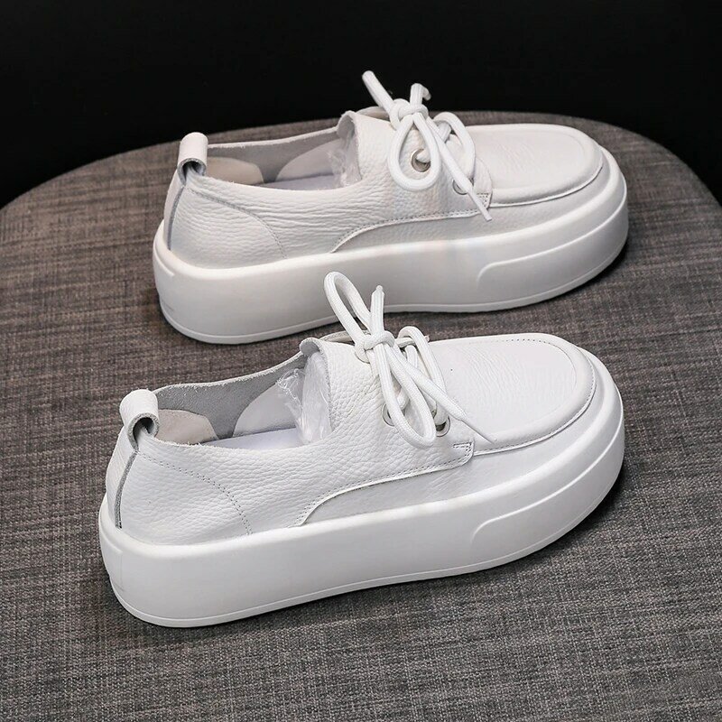 여성용 신발, 봄 여성 흰색 캐주얼 신발, 통기성 플랫, 패션 소프트 레이스업, 여성용 스니커즈 신발, 2023