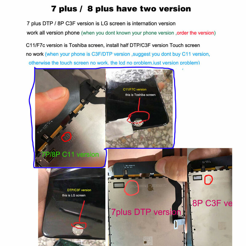 公式オリジナルiphone 6s 7 8プラスecran液晶x xr表示11スクリーン真トーンの交換修理部品