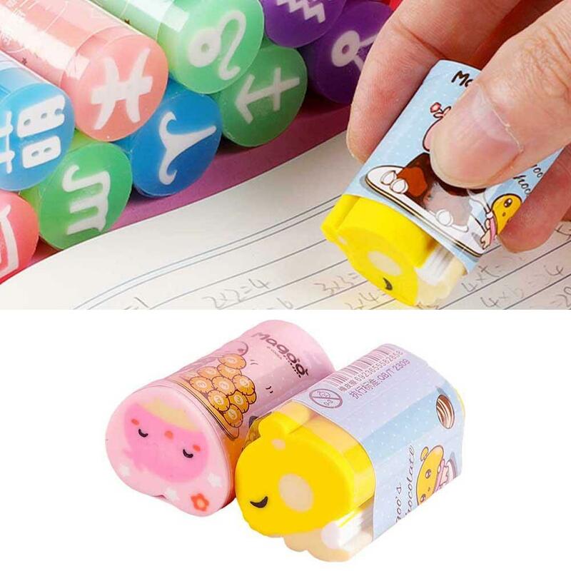 Cute Candy Soft Erasers For Kids Rubber Kawaii Stationery School Office Supplies Easy Clean Funny Cute Stationery School Tools