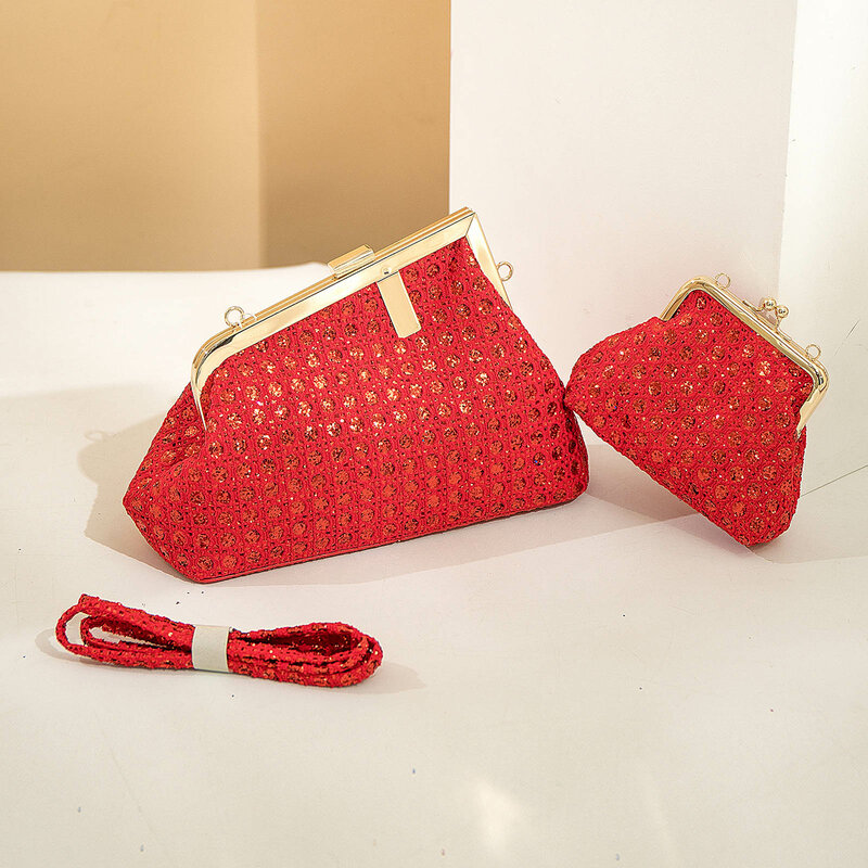 Latest High Quality Creative Design Woven Mini Handbags Chic Style Fashion 2 in 1 Women Bags