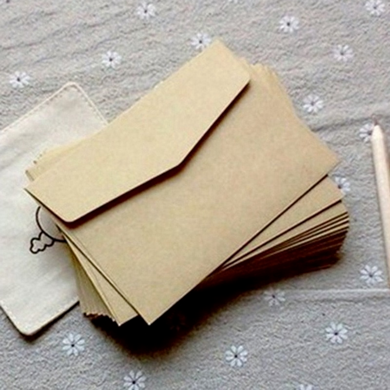 Enveloppes rétro à Texture de chanvre, style occidental, pour Invitation de mariage, personnalisées, 50 pièces/paquet