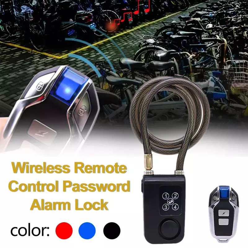 Hasło zabezpieczenie przed kradzieżą Bluetooth inteligentna blokada do roweru bezprzewodowy pilot przenośny rowerowy Alarm bezpieczeństwa do drzwi na zewnątrz B