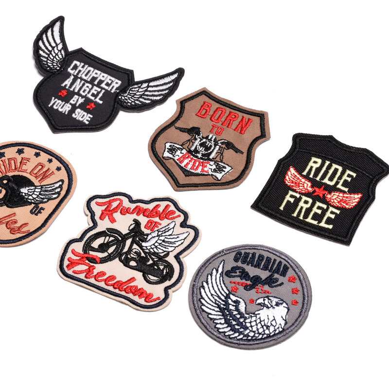 Motorfiets Rijden Serie Voor Op Kleding Jas Jeans Sticker Naaien Strijken Geborduurde Patches Diy Applique Badge Stickers Decor Patch