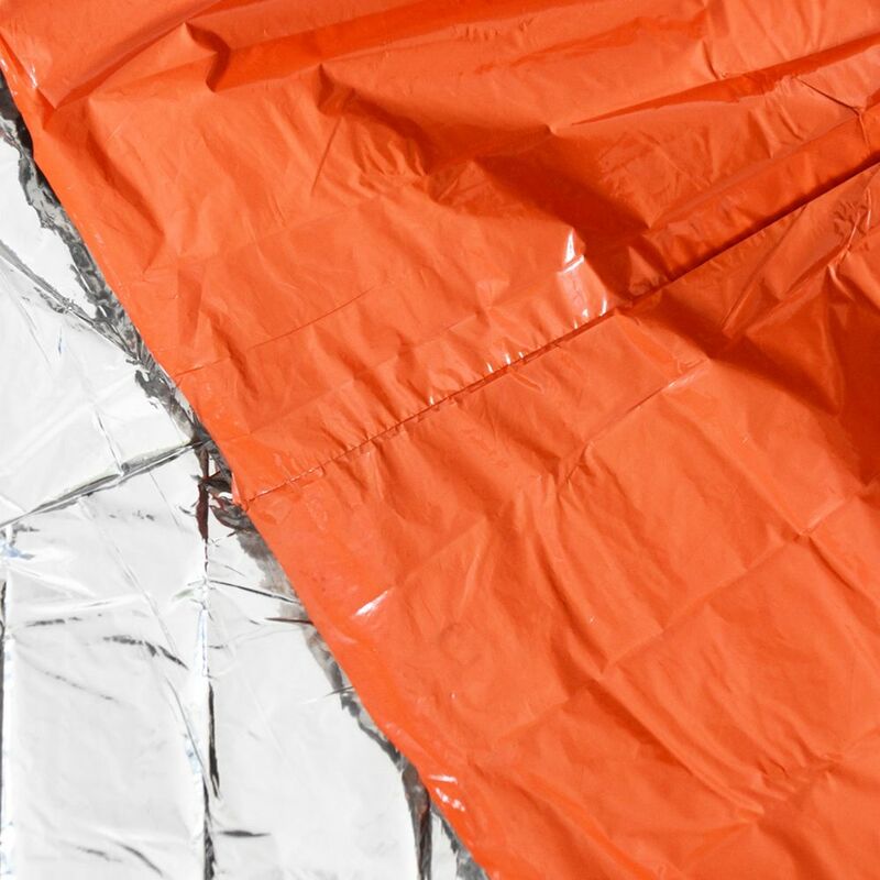 1pc Emergency Raincoat Aluminum Film Disposable Poncho Cold Insulation Rainwear Blankets Survival Tool Camping Equipment