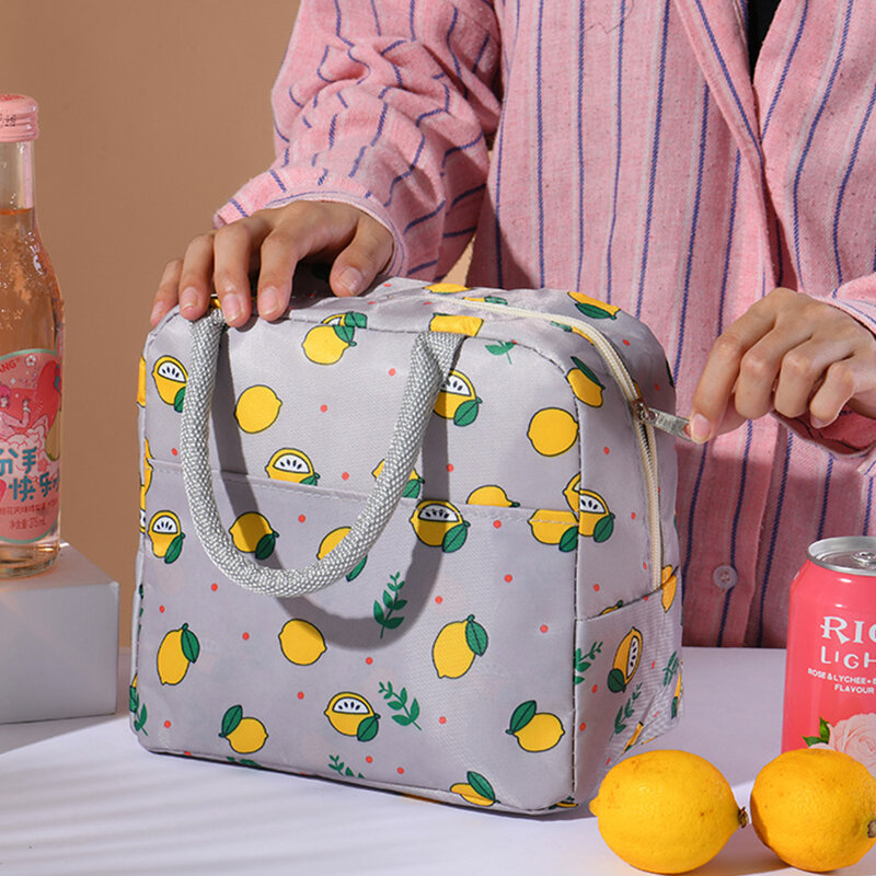 Портативная сумка для ланча, новинка, Термоизолированный Ланч-бокс, сумка-тоут, сумка-холодильник, обеденный контейнер, школьные сумки для хранения еды