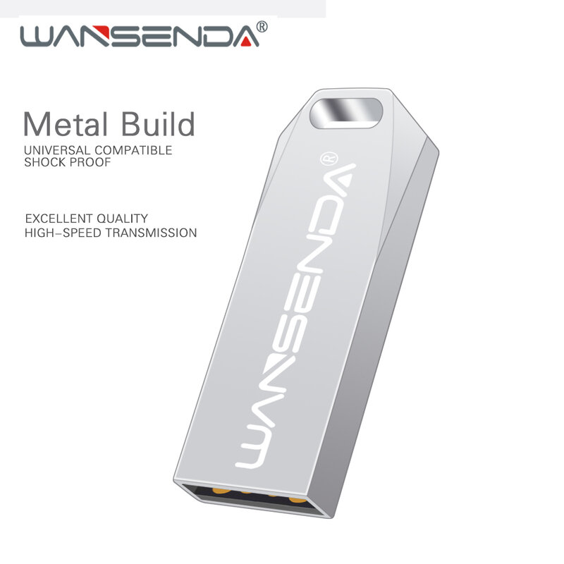 WANSENDA แบบพกพา USB แฟลชไดรฟ์ไดรฟ์ปากกา8GB 16GB 32GB 64GB 128GB Pendrive กันน้ำ USB 2.0 Memory Stick Flash Disk