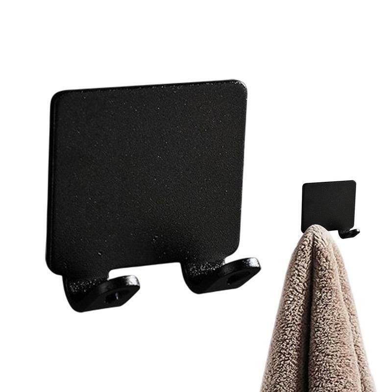 Shower Shaver Holder Waterproof No Punching Shower Wall Hooks Space Aluminum Self Adhesive Shower Towel Hook For Coat Storage