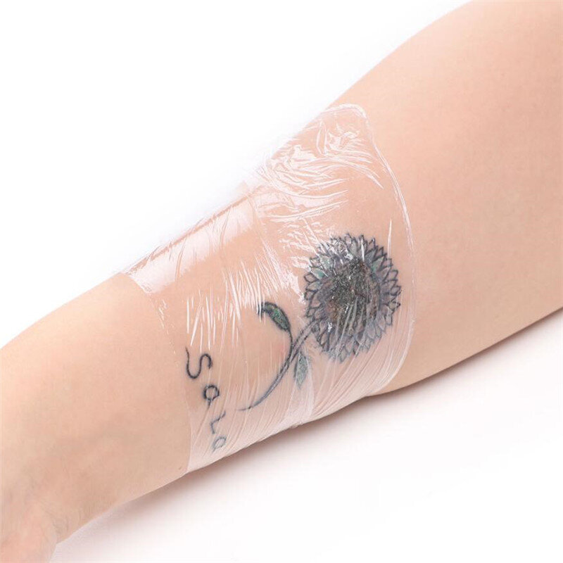 Película protectora transparente para tatuaje, película para tatuaje, maquillaje permanente, suministros para cejas, herramienta, 40MM x 200M, 1 rollo
