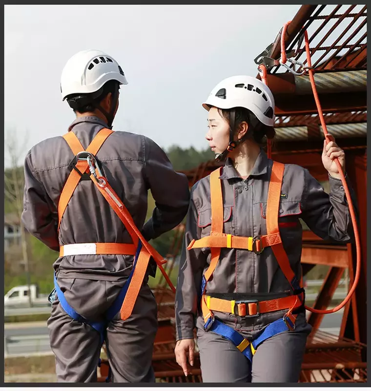 Cinto de segurança de cinco pontos trabalhador aéreo ao ar livre construção proteção cintos de cintura segurança eletricista cinto de resgate sobrevivência corda