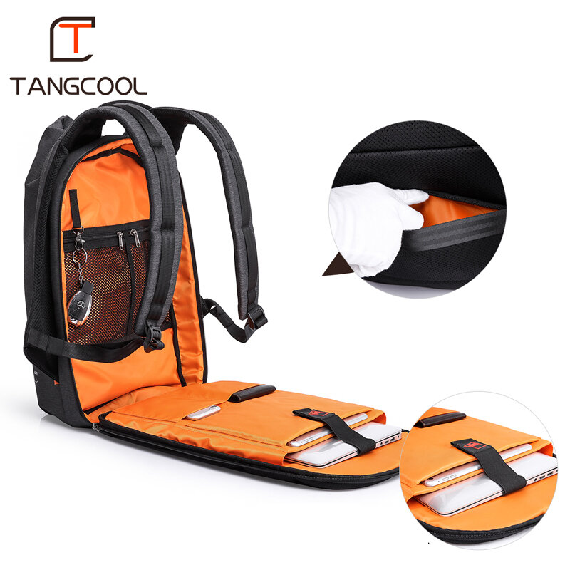 TANGCOOL 22 Mode Multifunktionale Wasserdichte Laptop Rucksack Männer Lade Reisetasche Große Kapazität USB Taille Tasche Schulter Tasche