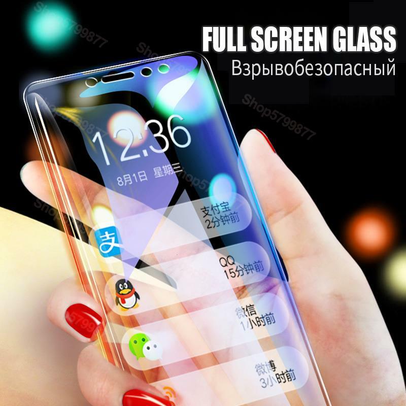 9D Full Cover Protective Glass For Xiaomi Mi Max 2 Mix 2S 3 Tempered Screen Protector Mi 8 SE 8 Pro A2 Lite 6 6X Protection Film