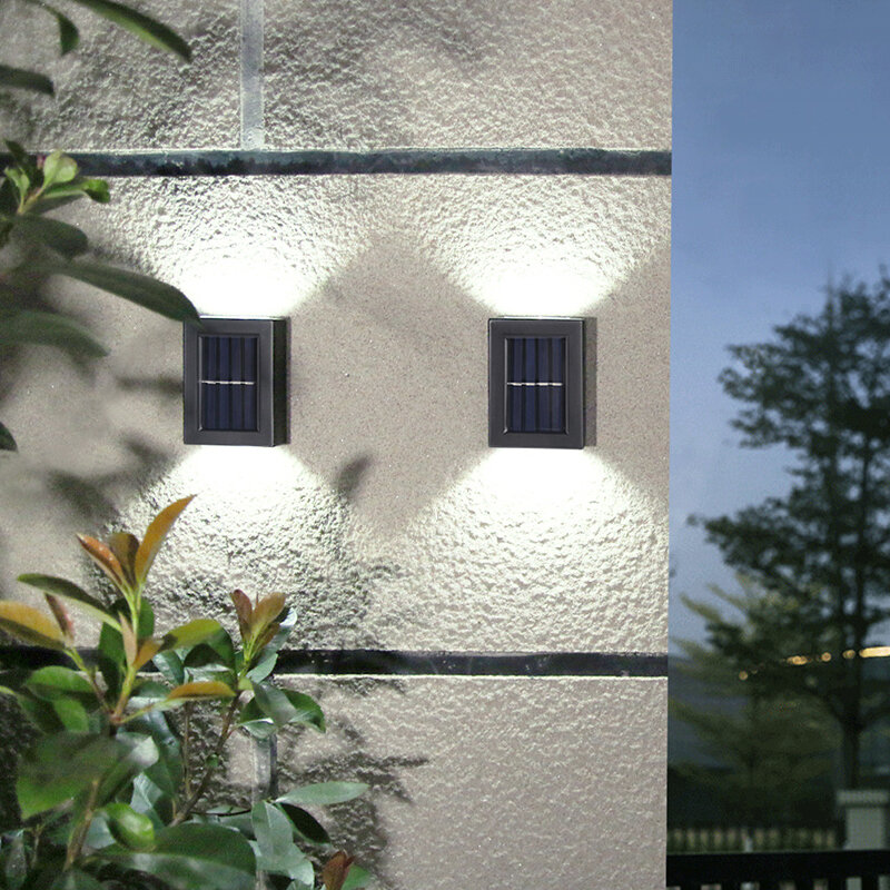 16 sztuk lampa słoneczna zewnętrzne oświetlenie LED IP65 wodoodporna do dekoracji ogrodu balkon yard Street dekoracje ścienne lampy ogrodnictwo światła