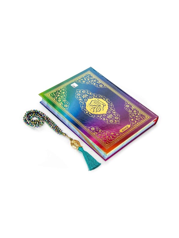 Rainbow Koran Karim - Plain Arabic - Computer Line-Audio-Crystal roary Set
