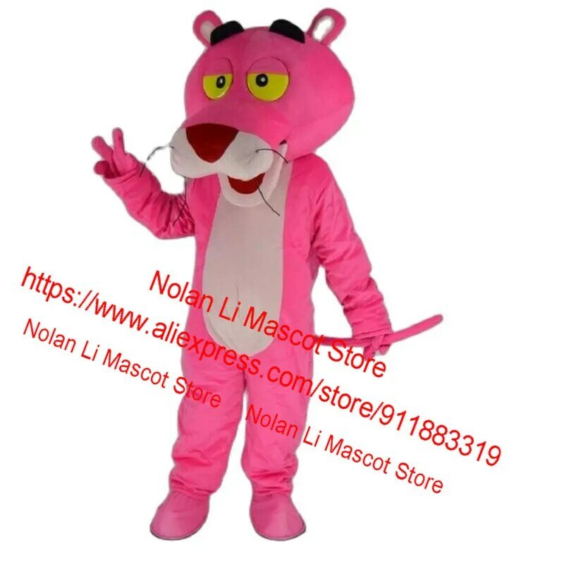 Новый индивидуальный костюм талисмана розовой Пантеры мультяшный набор для ролевых игр на день рождения семейная Вечеринка взрослый разме...