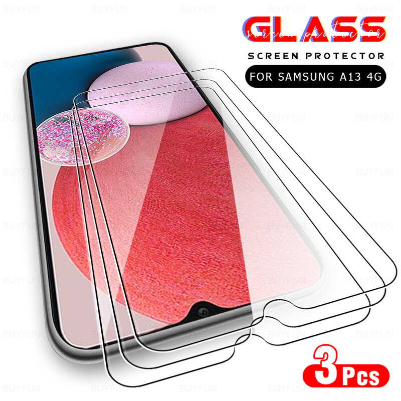 3 Stuks Gehard Glas Voor Samsung Galaxy A13 4G A53 A73 A33 A23 A32 A52 M52 Screenprotector Samsun A 13 53 33 A14 A34 A54 5G Film