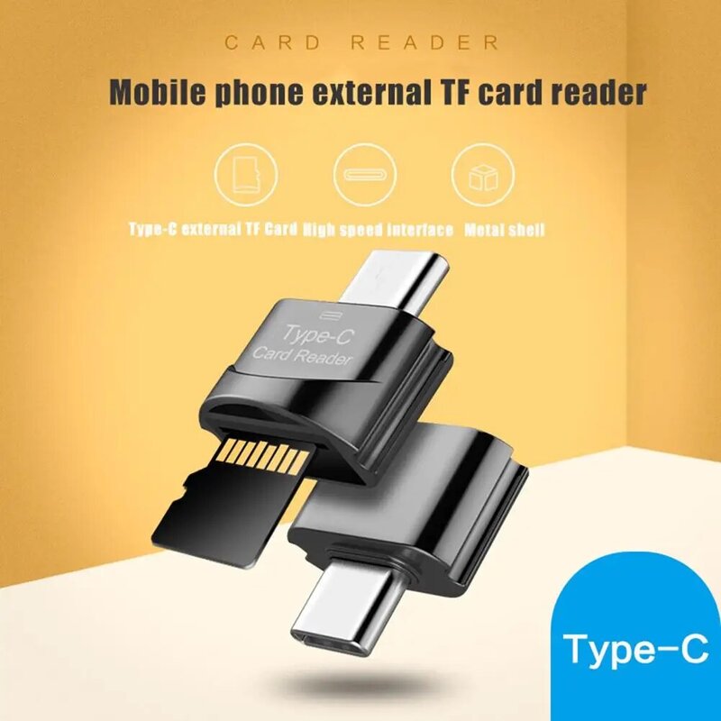 Leitor de cartão usb 3.0 tipo c para micro-sd tf adaptador para acessórios do portátil otg cardreader leitor de cartão de memória inteligente