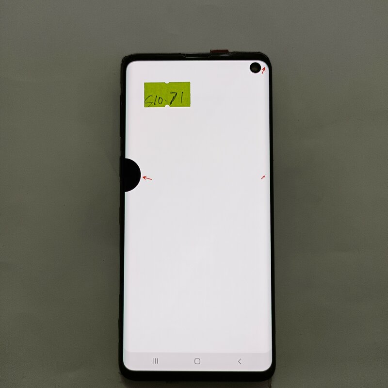 100%Original AMOLED Screen For Samsung Galaxy S10 G973 G973F SM-G9730 LCD Display Touch Assembly With Black Dots