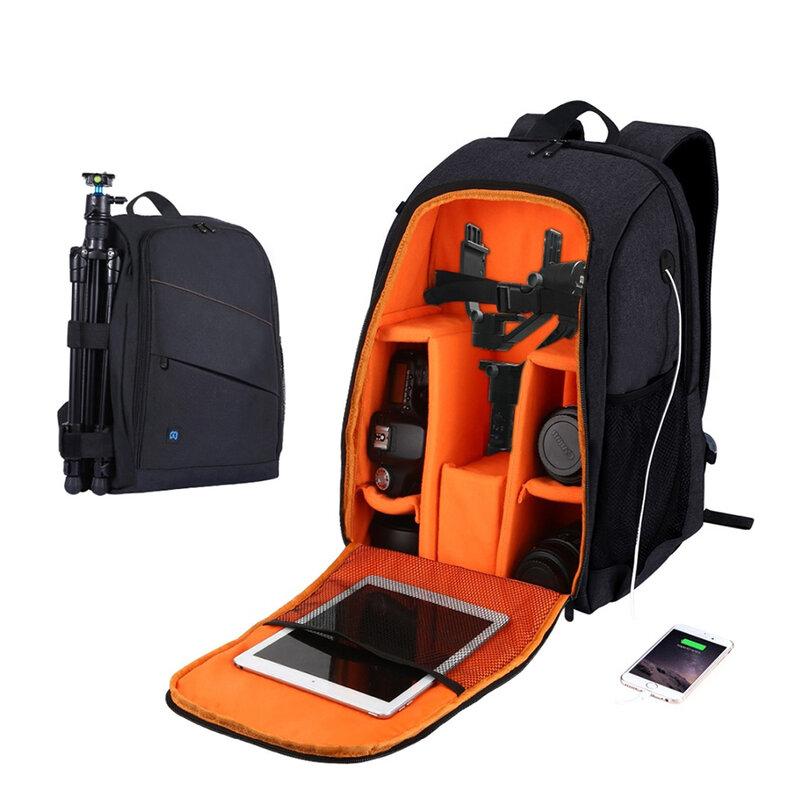 Zhongyi Outdoor Portable Camera Bag 43*30*19.5cm Waterproof Photography Backpack For Canon Sony Nikon DSLR Tripod Laptop Bag