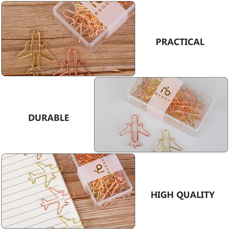 24pcs Cartoon Adorable Funny Colorful Creative Note Clips Paper Clips for Home School