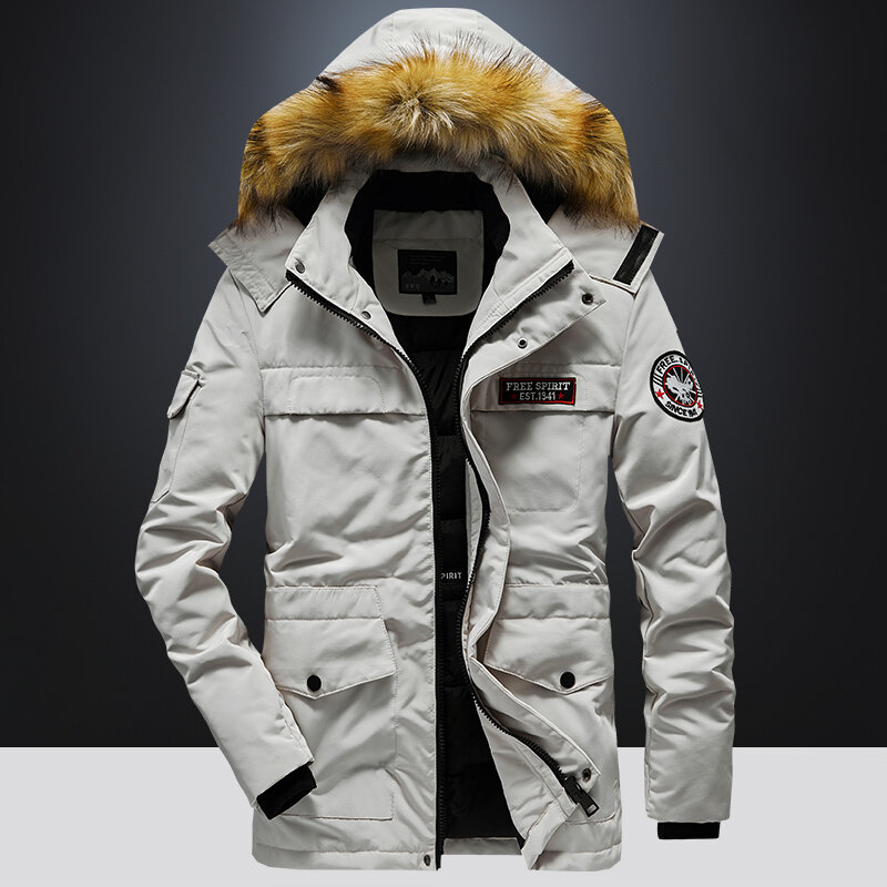 Veste militaire à capuche pour homme, parka épaisse et chaude à la mode, manteau surdimensionné 4XL 5XL, collection hiver 2022