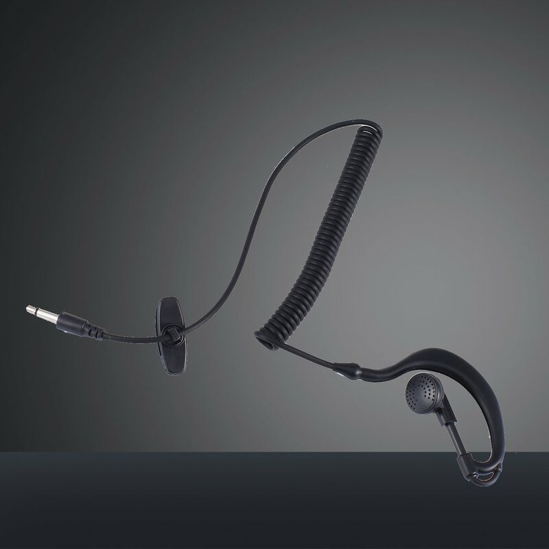 Gancho para la oreja en forma de G, auricular suave con enchufe de 3,5mm, para transceptores de Radio Motorola Icom, Walkie Talkie, barra para la oreja