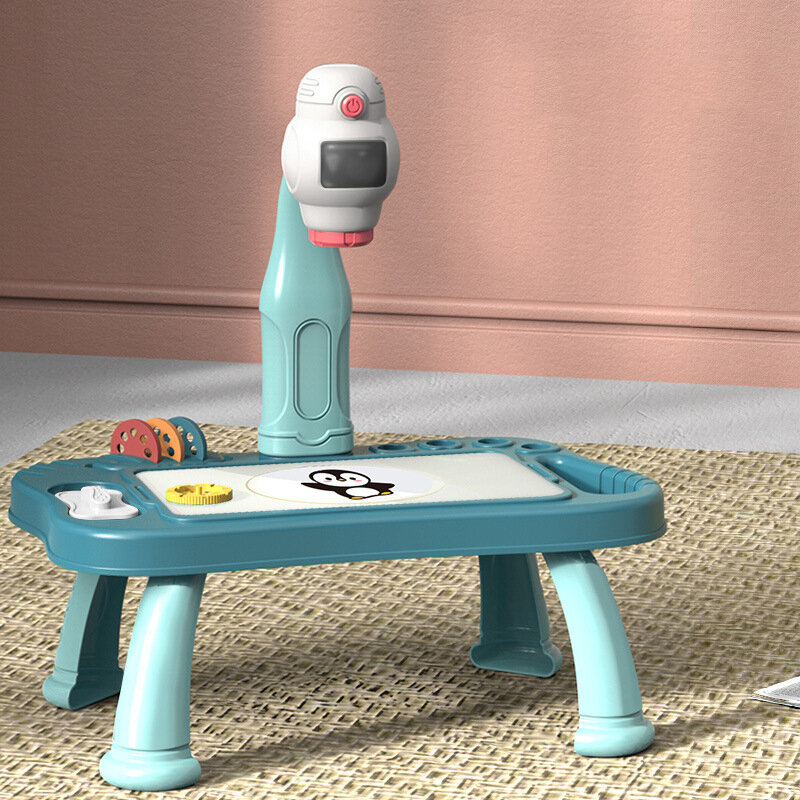 스마트 프로젝터 키즈 그림 테이블 세트 프로젝터 교육 장난감 아이들을위한 그리기 배우기 어린이 스마트 THJ99