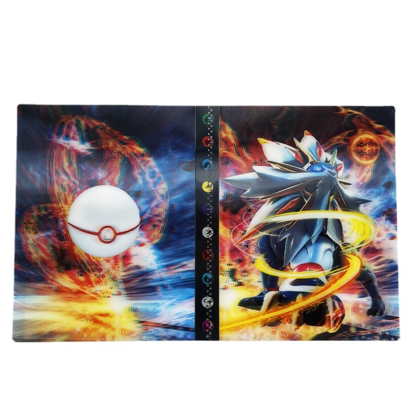 3D New Arrival Detective Pikachu Album 240Pcs Holder Pokemon Cards Collection Album Book Top Loaded List Toys Gift for Children