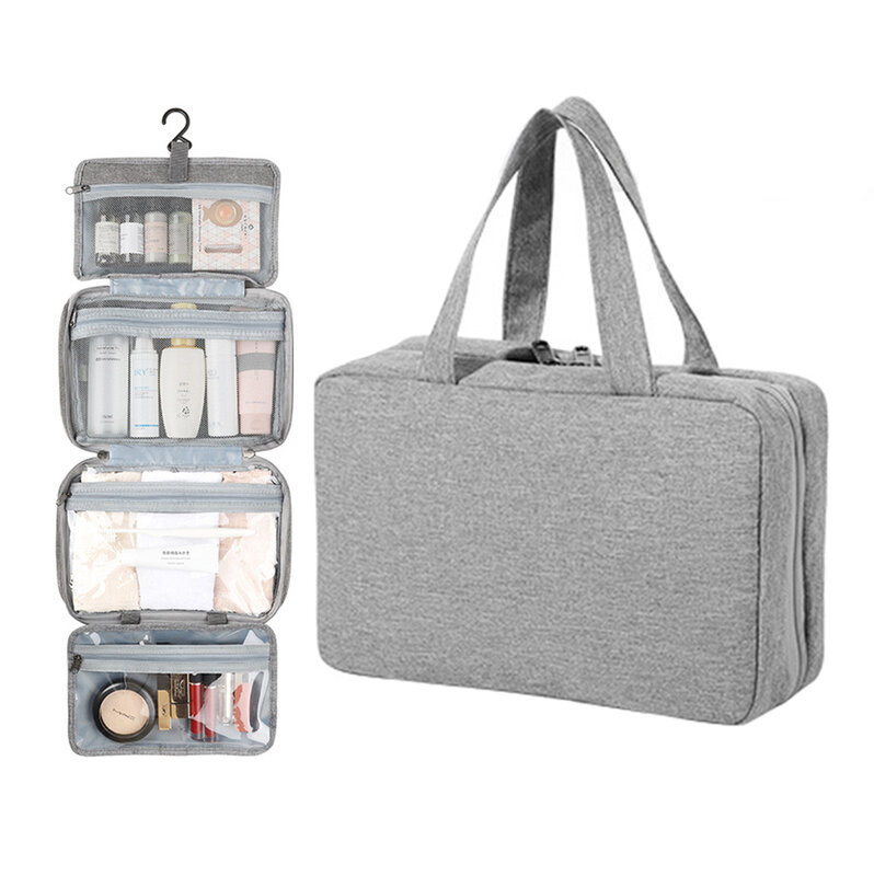 2022 Summer Portable Travel Storage Bag for Women Cosmetic Toiletry Underwear Organizer Bag Fashion Waterproof Large Make Up Bag
