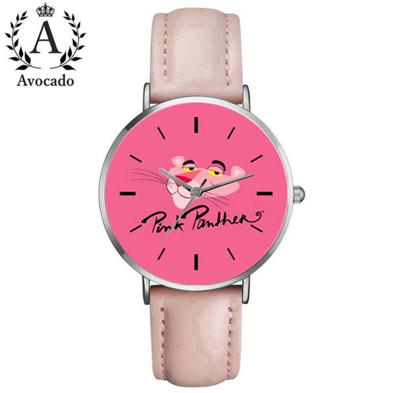 Tijger Roze Luipaard Horloges Vrouwen Quartz Horloges Lederen Band Dames