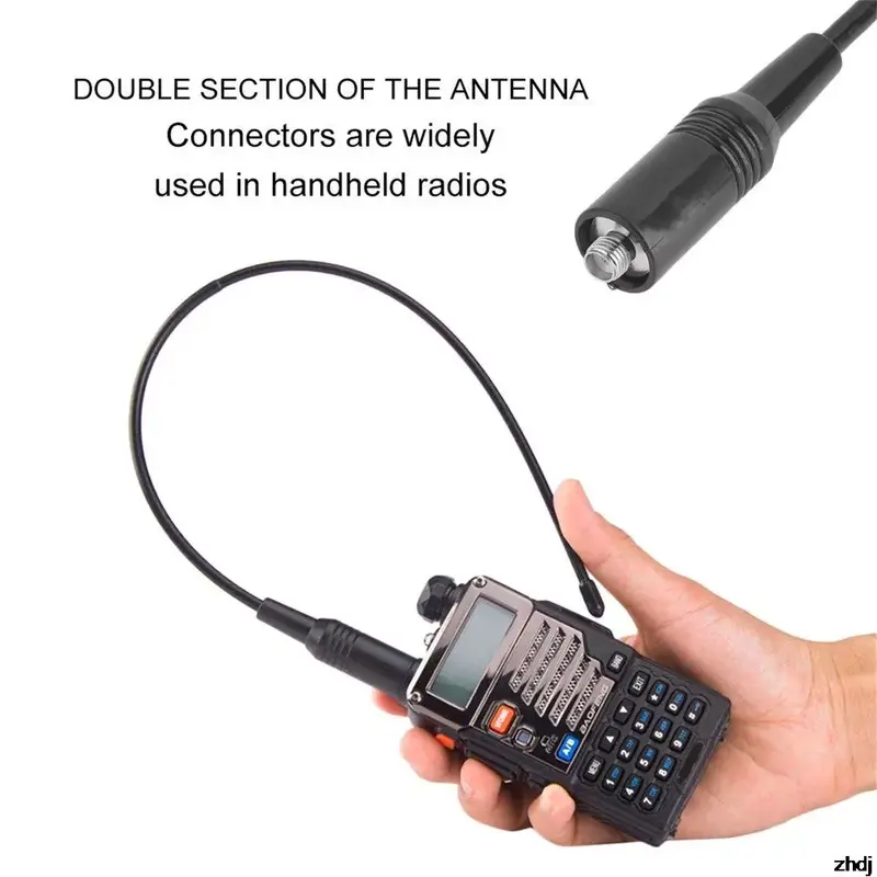 NA-771 sma-hembra de doble banda ancha, frecuencia aérea de 144/430Mhz, 10 vatios, 2.15db/ 3.0db, para Radio portátil