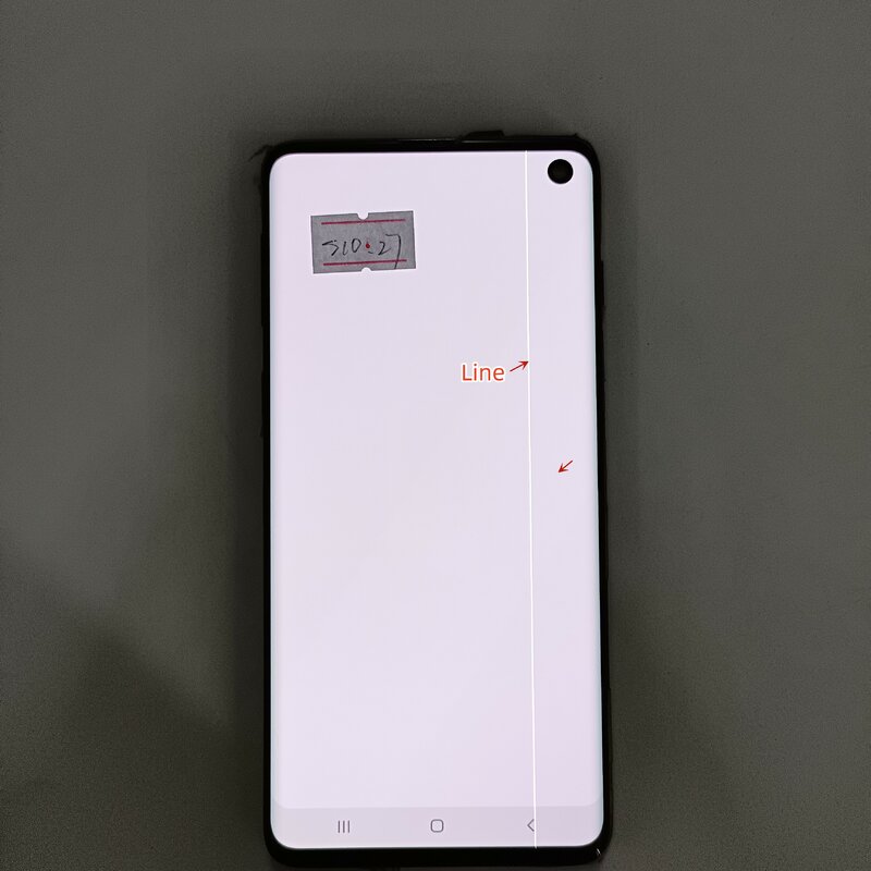 Original S10 Frontal 6.1"LCD For Samsung galaxy S10 G973 SM-G9730 G973F LCD Display Flaw and Touch Screen Digitizer，with line