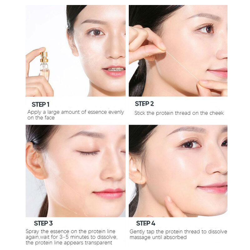 Face Filler Absorbable Collagen Protein Thread Face Lift Plump Silk Fibroin Line Carving Anti Aging Essence Set Do Wholesale